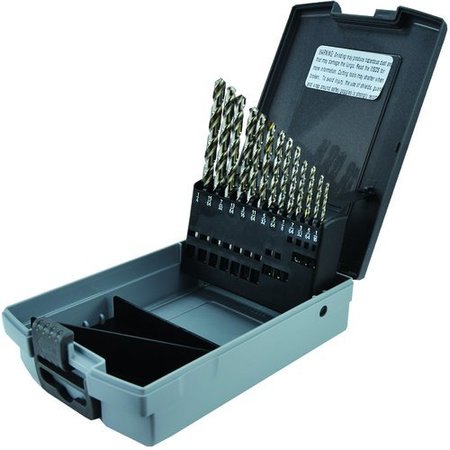 MORSE Jobber Length Drill Set, Series 8030, Imperial System of Measurement, 116 Minimum Drill Bit Size,  18148